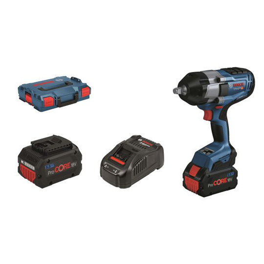 Bosch GDS 18V-1000 Mutterinväännin sisältää akun ja laturin