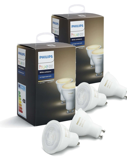 Philips Hue - 2xGU10 Dual Pack - White Ambiance - Bundle