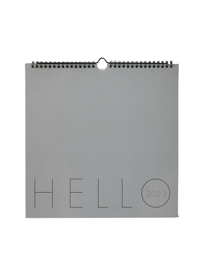 Design Letters - Wall Calendar 2023 - Cool grey