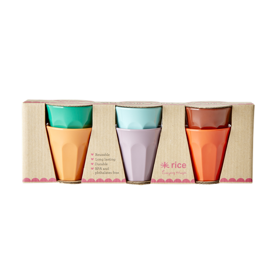 Rice - 6 Melamine Espresso Cups - Follow The Call of The Disco Ball