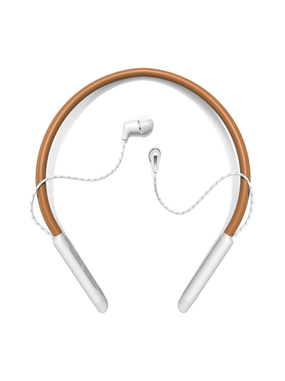 Klipsch t5 neckband langattomat nappikuulokkeet, valkoruskeat