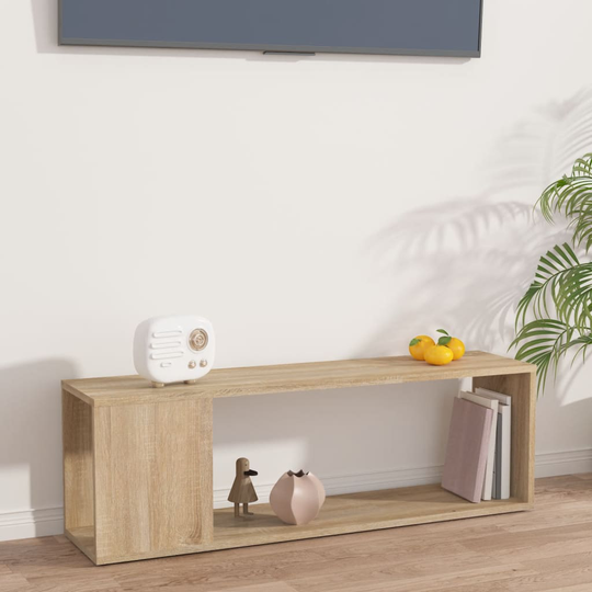 vidaXL TV-taso Sonoma-tammi 100x24x32 cm lastulevy