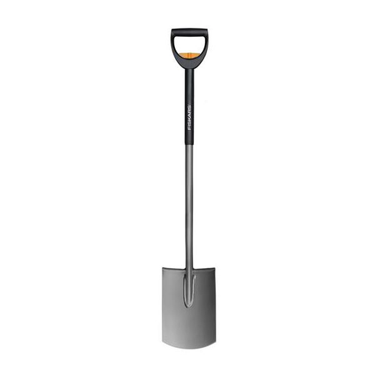 Fiskars SmartFit Nurmikon kanttausveitsi puolipyöristetty, teleskooppinen