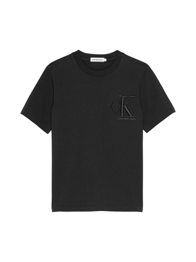 Monogram embroidery logo -t-paita