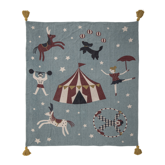 Bloomingville MINI - Prana Circus Plaid - Blue (82054188)