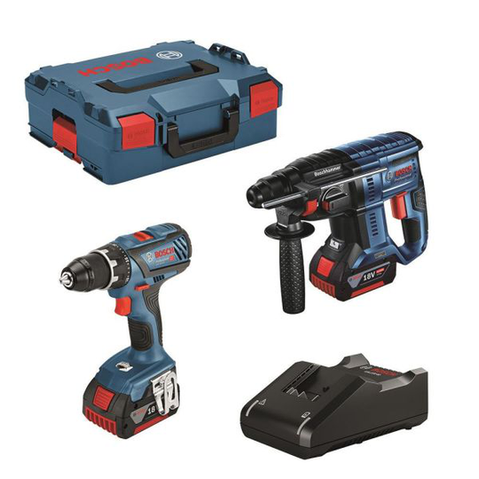Bosch 18V GSR/GBH Työkalupaketti sisältää akun ja laturin