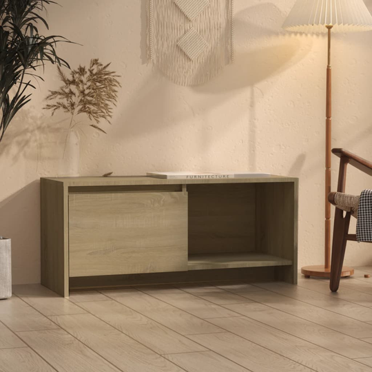 vidaXL TV-taso Sonoma tammi 90x35x40 cm lastulevy