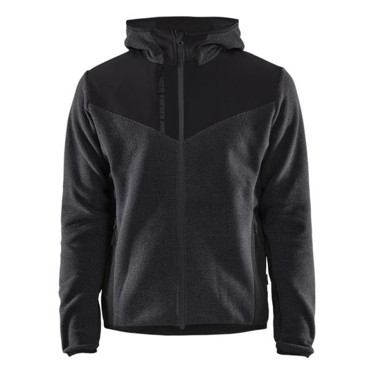 Blåkläder 5940253697994XL Takki neulosta, softshell-vahvikkeet, antrasiittiharmaa/musta Koko 4XL