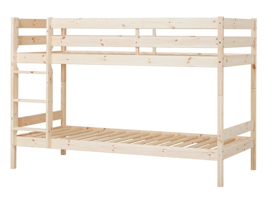 Hoppekids - ECO Comfort bunk bed 90x200 cm, Natural + ECO Comfort Slats 90x200 cm