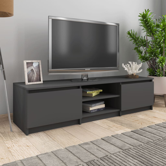 vidaXL TV-taso harmaa 140x40x35,5 cm lastulevy