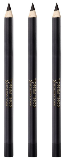 Max Factor - 3 x Eyeliner Pencil - Black
