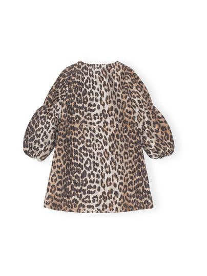 3d jacquard puff sleeve -mekko