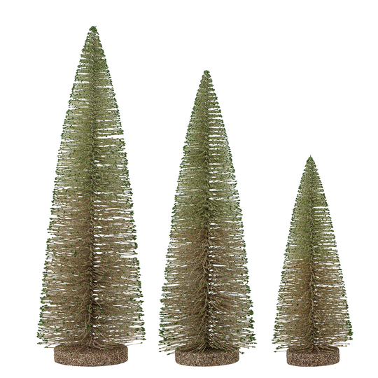 Bloomingville - Set of 3 Qais Deco Christmas Trees H40,5 cm (82052012)