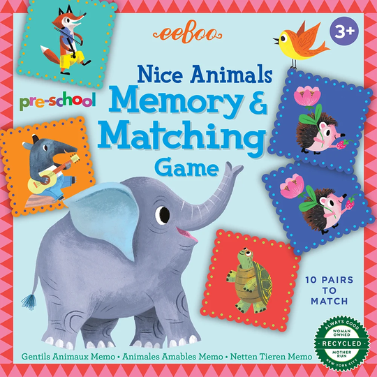 eeBoo - Game - Memory and Matching - Nice Animals - (EPRENCA