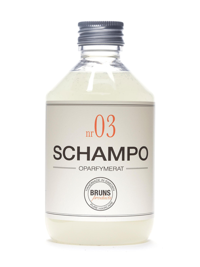 Unscented shampoo nro 3 - hajusteeton shampoo