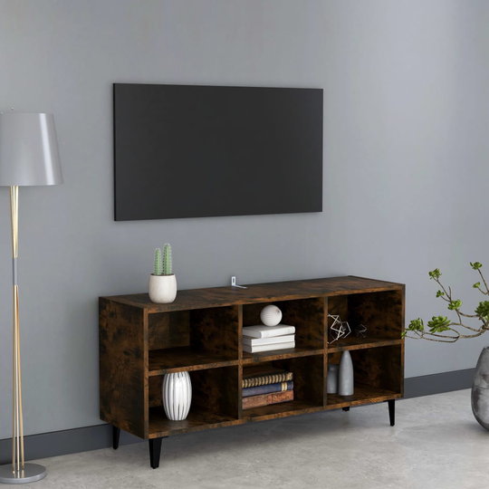 vidaXL TV-taso metallijalat savutammi 103,5x30x50 cm
