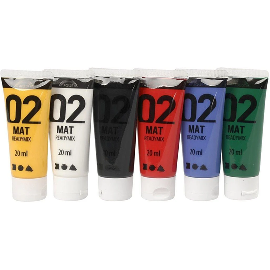 A-Color - Akryylimaali - Matta - (6 x 20 ml)