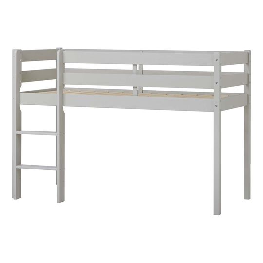 Hoppekids - ECO Comfort half high bed 70x160 cm Dove Grey + ECO Comfort Slats