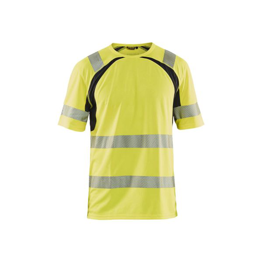 Blåkläder 339710133399XS T-paita huomiokeltainen/musta, UV-suojattu, huomioväri Koko XS