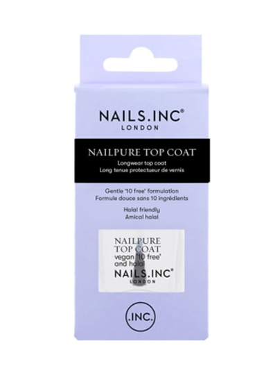 Nailpure longwear top coat 10 free -hellävarainen päällyslakka 14ml