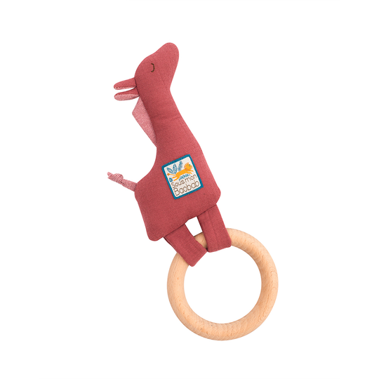 Moulin Roty - Wooden giraffe ring rattle - (669008)