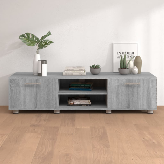 vidaXL TV-taso harmaa Sonoma 140x40x35 cm tekninen puu