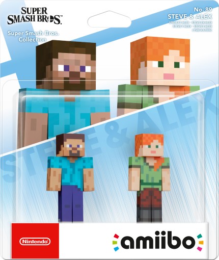 Nintendo Amiibo Steve&Alex (Smash Bros Collection)