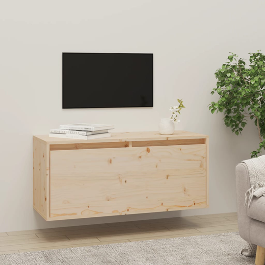 vidaXL Seinäkaappi 80x30x35 cm täysi mänty