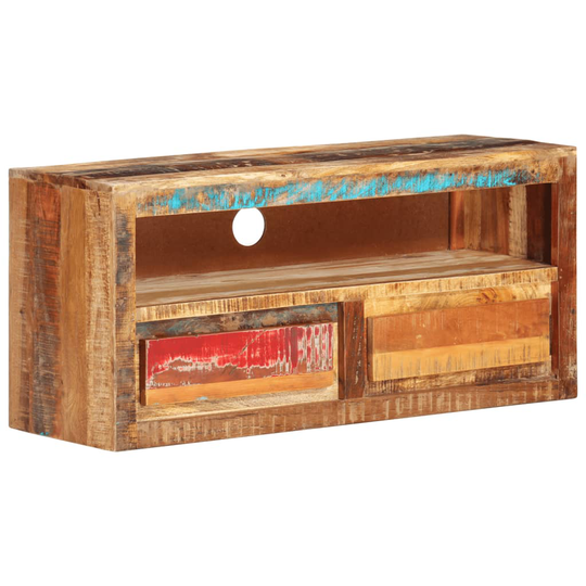 vidaXL TV-taso 88x30x40 cm kierrätetty täyspuu