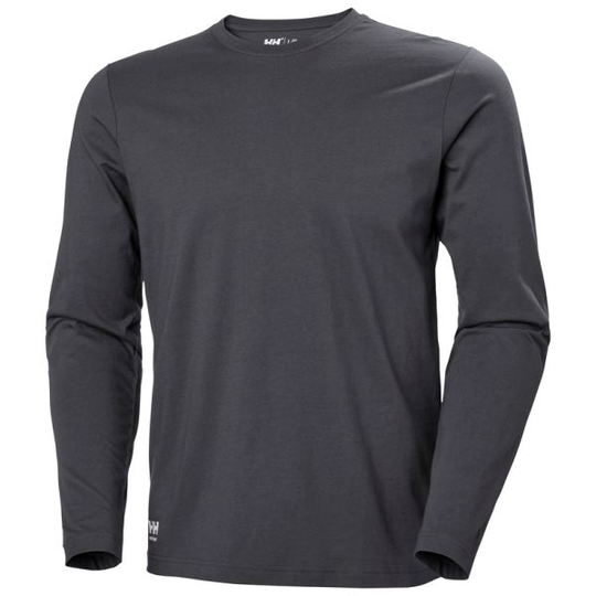 Helly Hansen Workwear Manchester 79169_970 Pitkähihainen paita tummanharmaa 2XL
