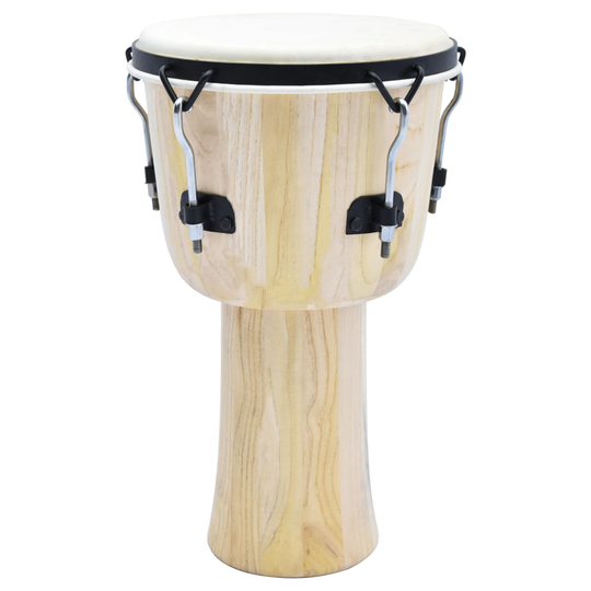 vidaXL Djembe-rumpu kiristystangolla 12" vuohennahka