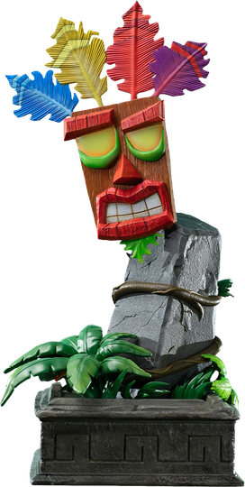 First4Figures - Crash Bandicoot (Mini Aku Aku Mask) RESIN Statue