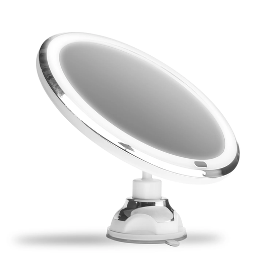 Gillian Jones - Suction Cup Mirror w. Adjustable LED Light, Touch Function&5x Magnification