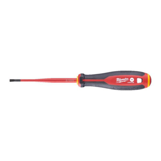 Milwaukee Tri-Lobe VDE Ruuvimeisseli kolmisivuinen pyörimistä estävä kahva SL 0,8 x 4 x 100 mm
