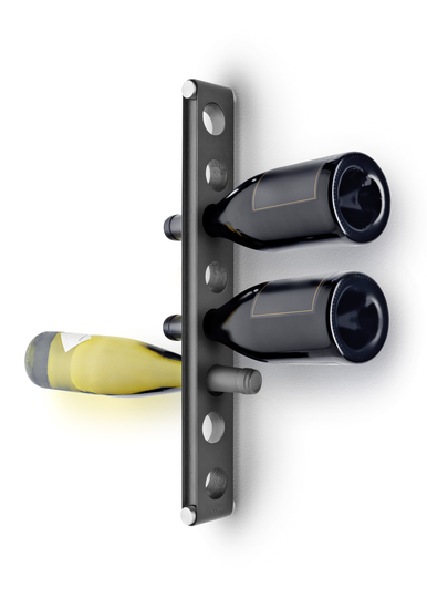 Eva Trio - Nordic Kitchen Hanging Wine Rack - Black (520419)