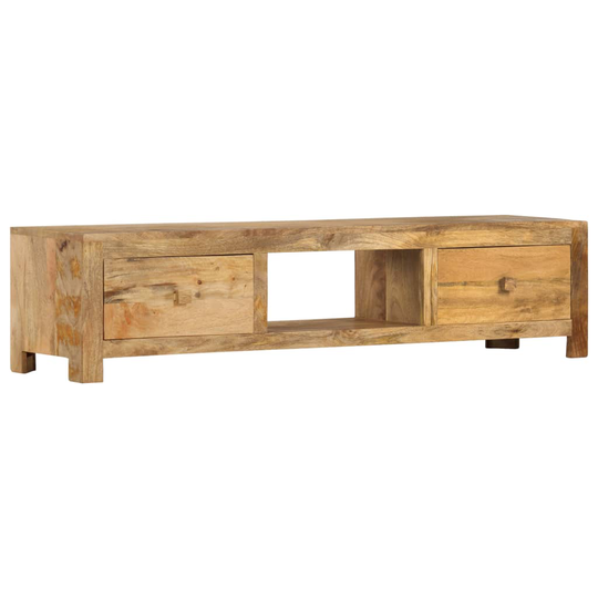 vidaXL TV-taso 140x30x32 cm täysi mangopuu