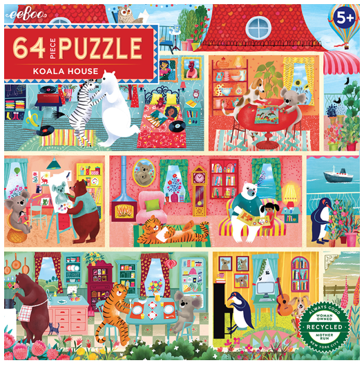 eeBoo - Puzzle 64 pcs - Koala House