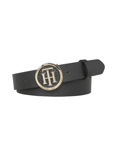 Th round buckle -nahkavyö