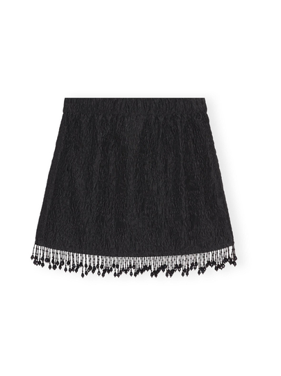 Jacquard organza bead fringe -hame