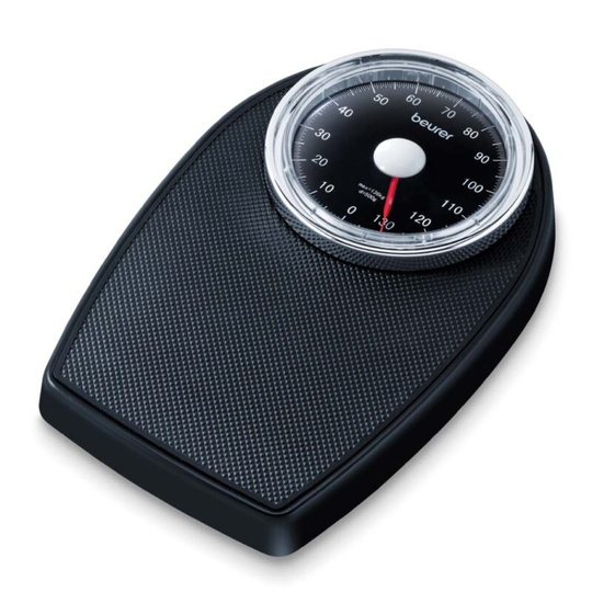 Beurer - MS 40 Mechanical Bathroom Scale - 5 Years Warranty
