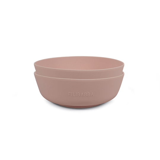 Filibabba - Silicone Bowl 2-Pack - Rose (FI-02274)
