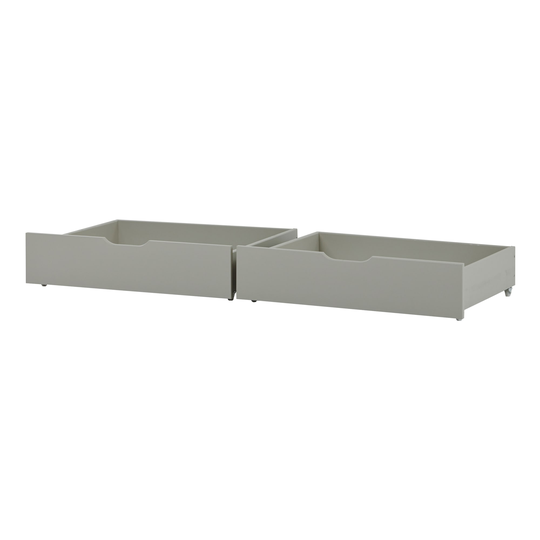 Hoppekids - Drawer set for 70x160cm Beds, Dove Grey