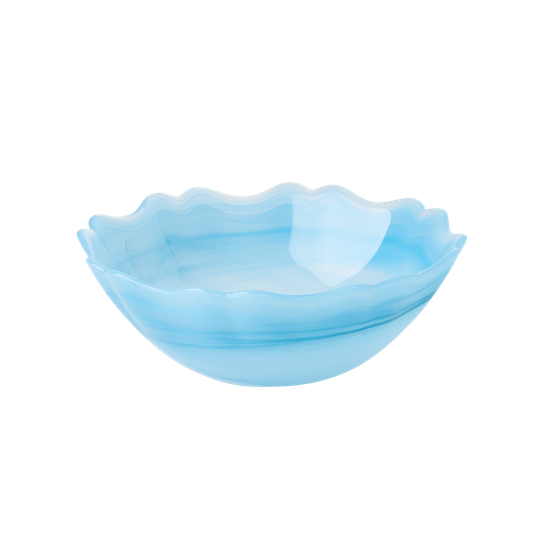 Rice - Alabaster Glass Bowl in Sky Blue - 500 ml