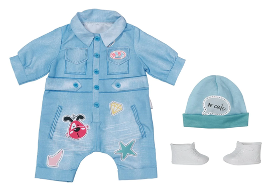 ​BABY born - Deluxe Jeans Overall, 43cm (832592)
