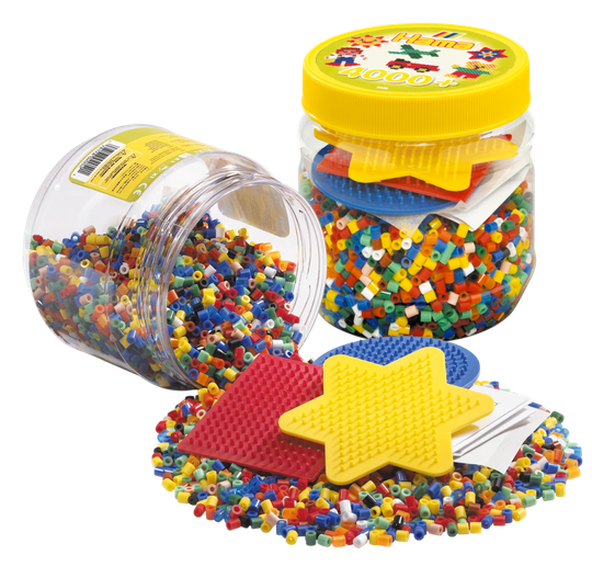 HAMA - 4000 pcs. with 3 ass. pin plates (382052)