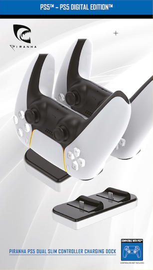 Piranha Playstation 5 Dual Slim Controller Charging Dock