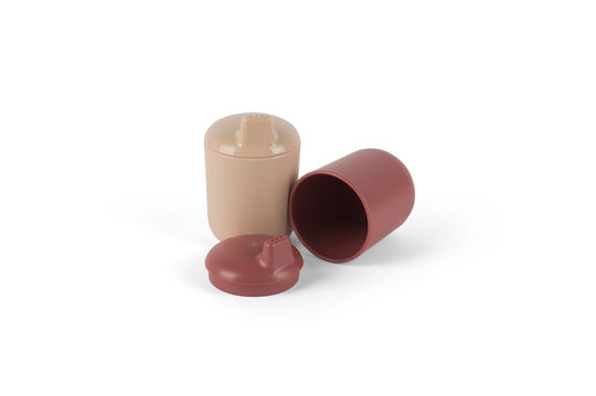 Dantoy - Tiny Biobased Sippy Cups - Nude&Ruby (6220)
