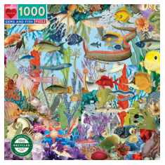 eeBoo - Puzzle 1000 pcs - Gems and Fish - (EPZTGEF)
