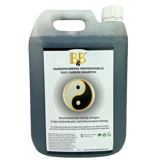 B&B - Professional Duo Carbon Shampoo for dogs 2500 ml (9075 2,5 liter)