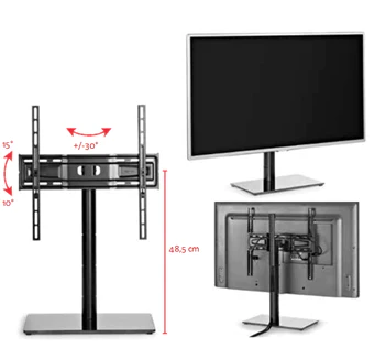 Meliconi Stand 400 TV:n pöytäteline, musta